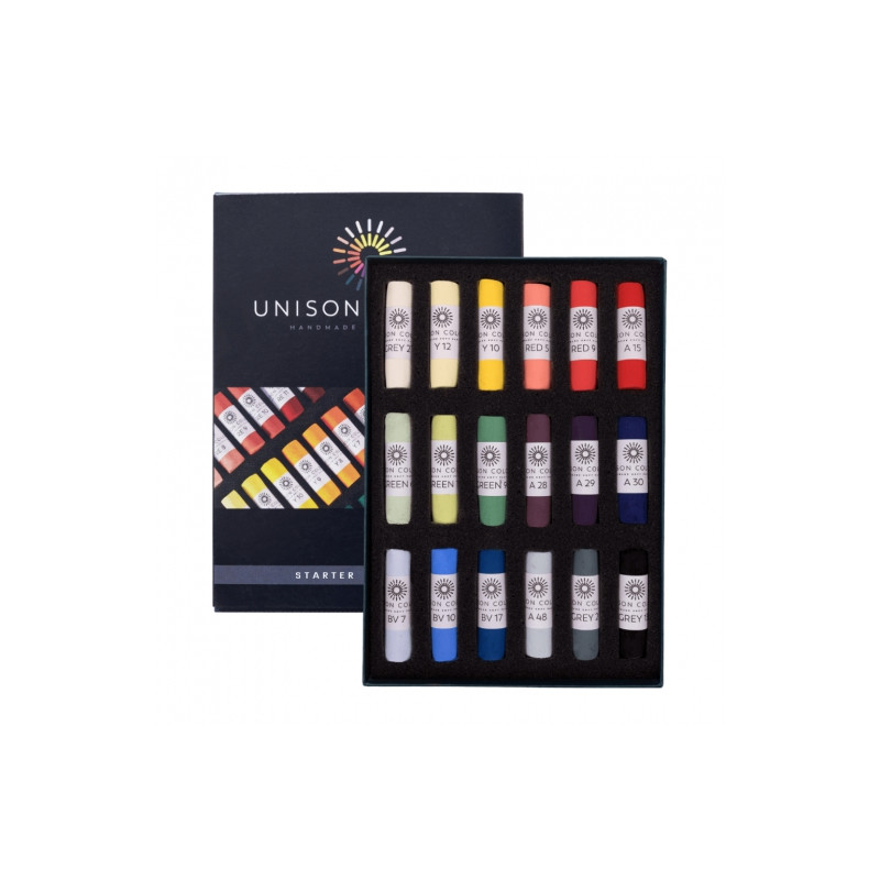 Unison Color starter set of dry pastel sticks 18pcs 740284