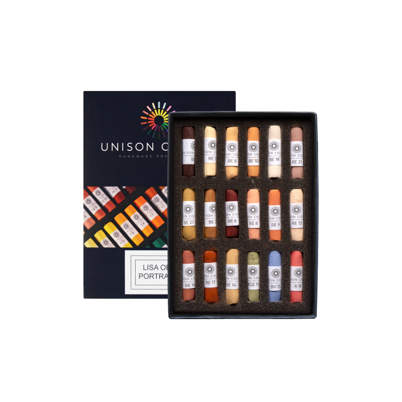 Unison Colour Lisa Ober zestaw 18 suchych pasteli w sztyfcie 760100 -