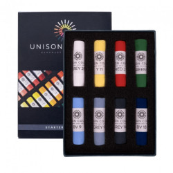 Unison Colour starter zestaw suchych pasteli w sztyfcie 8szt 740840 -