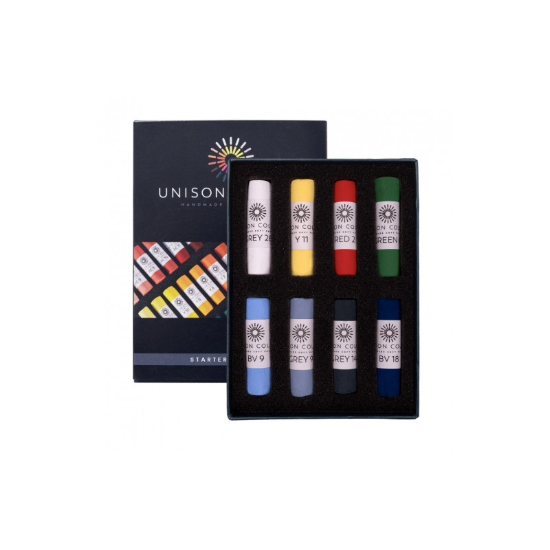 Unison Color starter set of dry pastel sticks 8 pcs 740840
