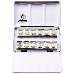 Schmincke horadam natural fall watercolor set of 12 half cubes 7483509