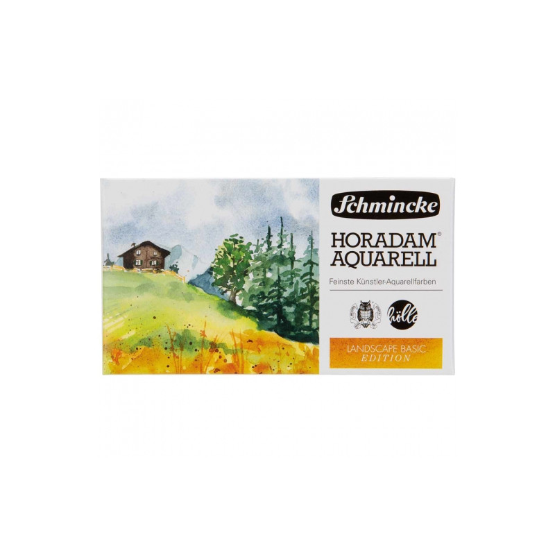 Schmincke horadam landscape basic edition watercolor set of 12 half cu