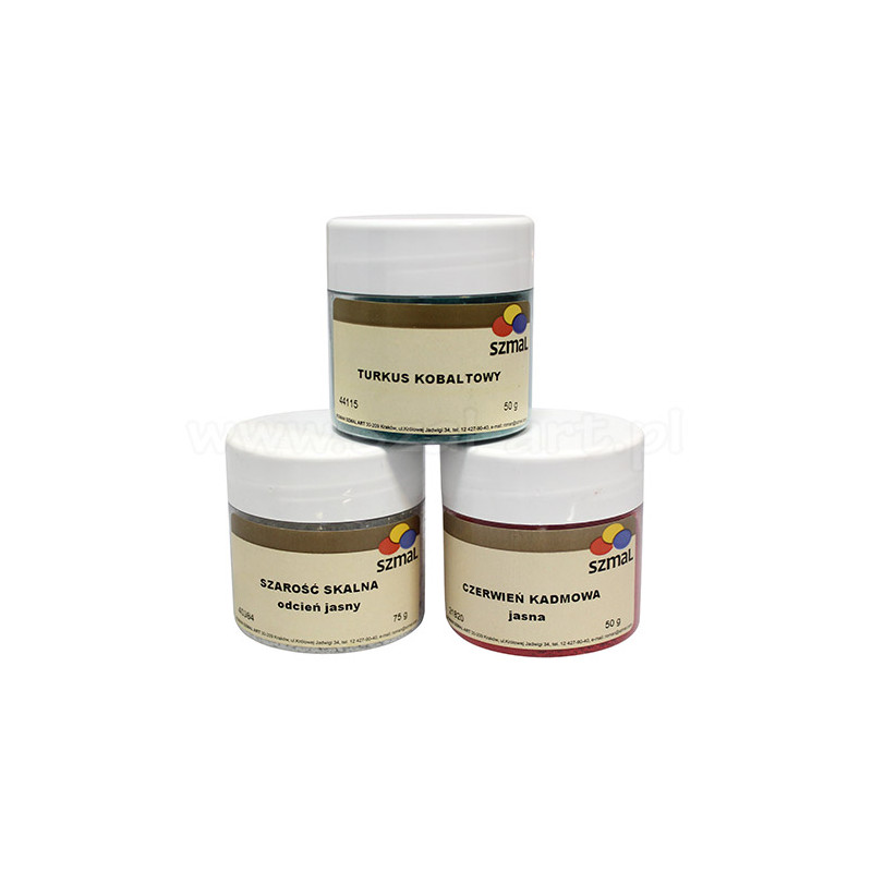 Szmal pigments for paints studio