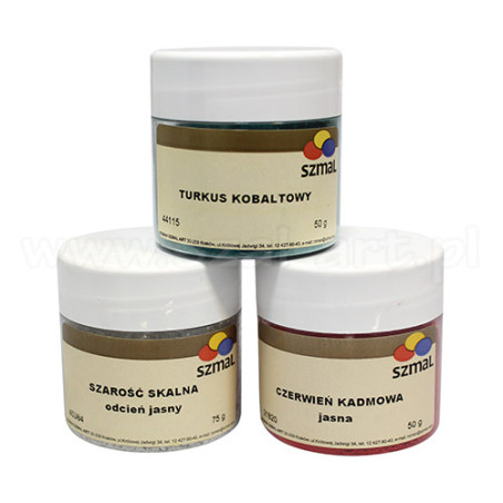 Szmal pigments for paints studio
