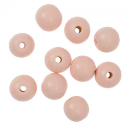 DP Craft wooden beads powder pink balls 25mm 10pcs