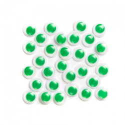 DP Craft oczka ruchome samoprzylepne zielone 8mm 36sztuk - sklep plast