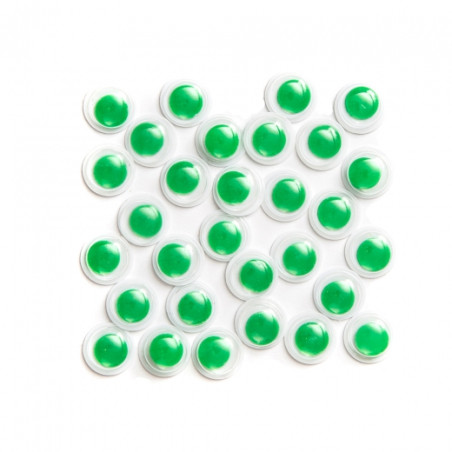 DP Craft oczka ruchome samoprzylepne zielone 8mm 36sztuk - sklep plast