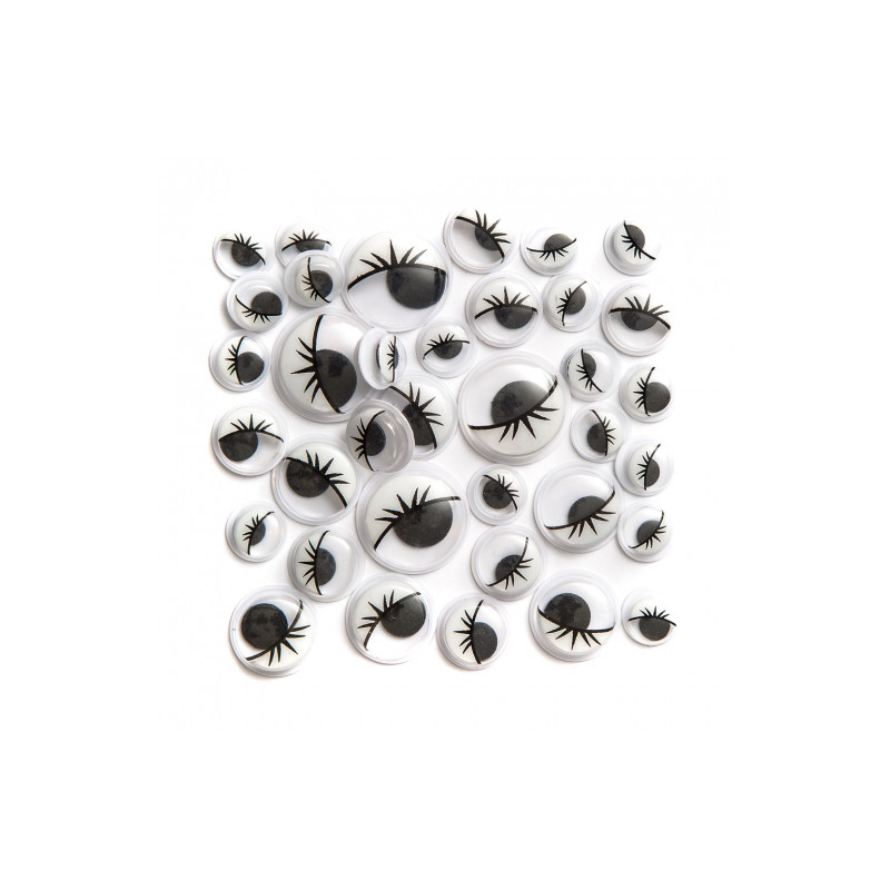 DP Craft self-adhesive black eyelashes with eyelashes 36pcs