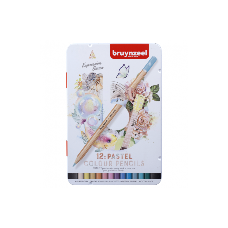 Bruynzeel Expression zestaw 12 kredek pastelowych - sklep plastyczny -