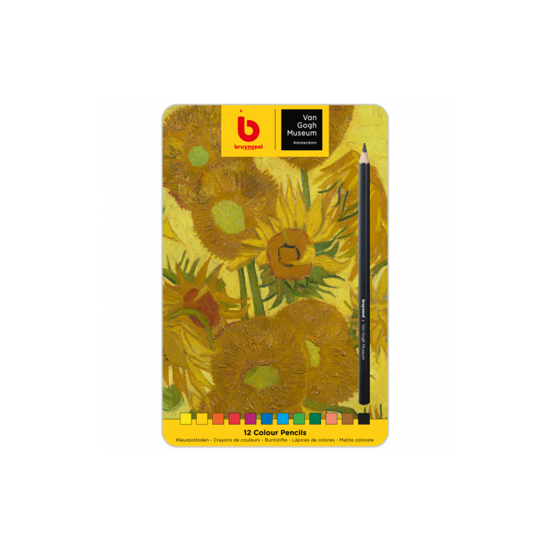 Talens bruynzeel Van Gogh "Słoneczniki" zestaw 12 kredek - sklep plast