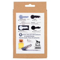 Renesans set of gray oil solid colors 5 pcs