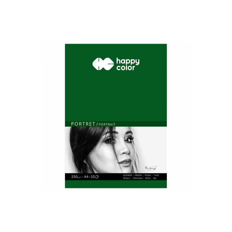 Blok Happy Color portret 250g 20ark - sklep plastyczny - szał dla plas