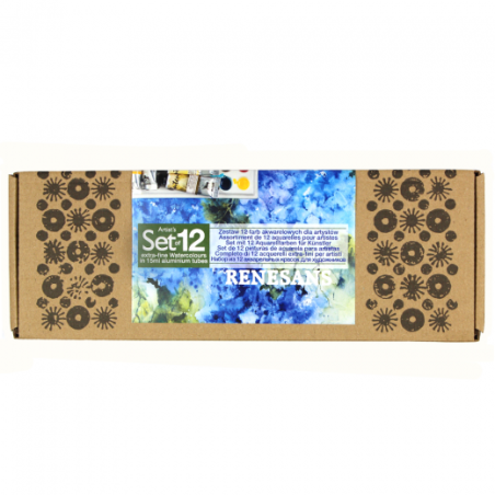 Renesans intense zestaw 12 akwareli 15 ml - sklep plastyczny - szał dl