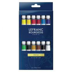 Lefranc&Bourgeois oil fine set of oil paints 12x10ml