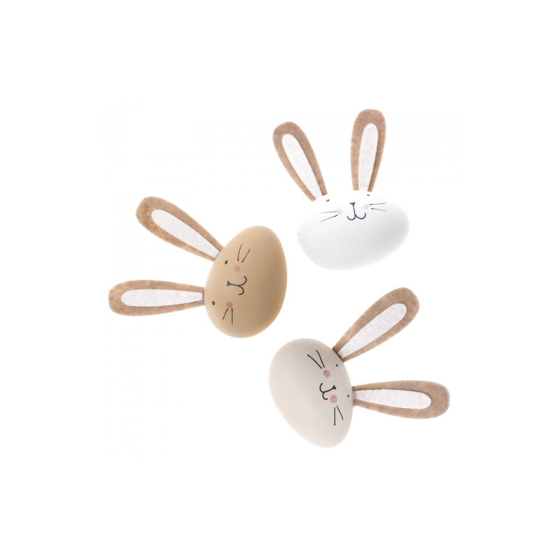 Dp craft pisanki zajączki 3 szt - sklep plastyczny - szał dla plastykó