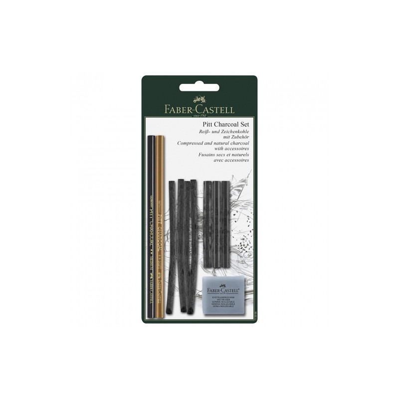 Faber-Castell pitt charcoal set monochrome charcoal set 10pcs
