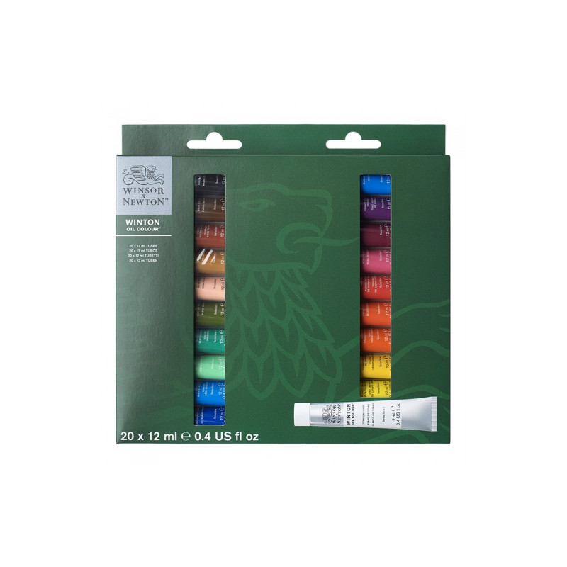 Winsor & Newton winton set of 20 oil paints 12 ml
