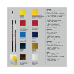 Winsor&Newton tate colletion galeria zestaw farb akrylowych 10x20ml -
