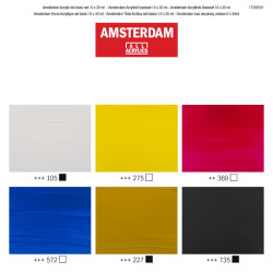 Talens amsterdam basic set of acrylic inks 6x30ml