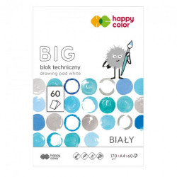Happy Color big technical pad white A4 170g 60 sheets