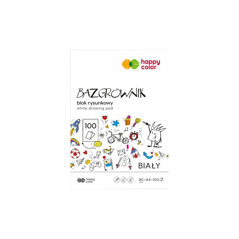 Happy Color doodle drawing pad white A4 80g 100 sheets