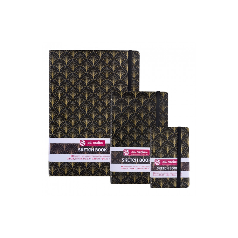 Talens art creation art deco szkicownik 140g 80ark - sklep plastyczny