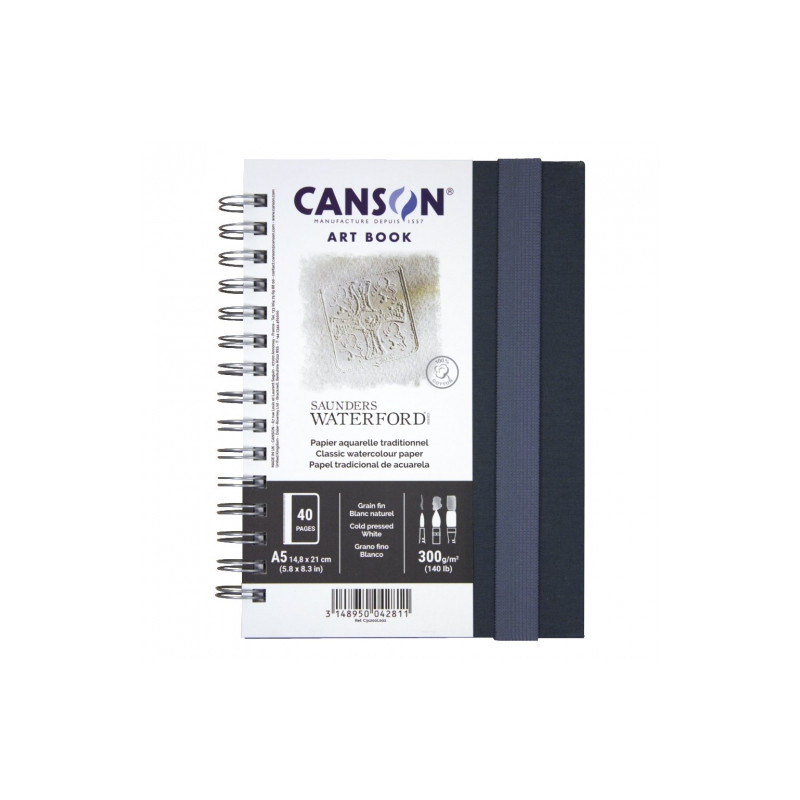 Canson artbook s.waterford szkicownik na spirali portretowy A5 300g 20