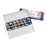 Rosa Gallery romantic set of watercolors in a cube of 21pcs metal case
