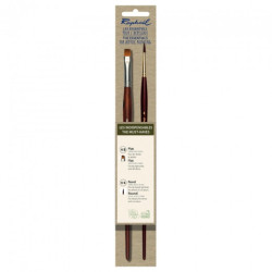 Raphael the must haves set of 2 synthetic brushes with a long handle