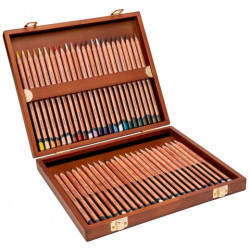 Derwent lightfast crayon set 48pcs wooden case