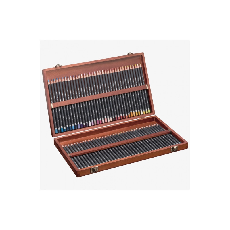 Derwent procolor set of colored pencils 72pcs wooden case