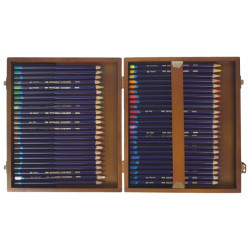 Derwent inktense set of colored pencils 48pcs wooden case