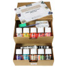 Pebeo ceramic set of 10 paints 45 ml with accessories