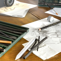 Faber-Castell pitt charcoal zestaw 3 węgli w ołówku - sklep plastyczny