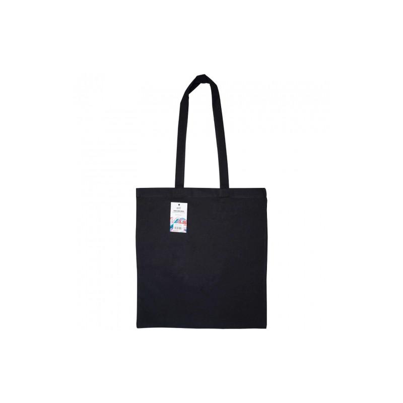 Torba bawełniana czarna 38x42cm - sklep plastyczny - szał dla p