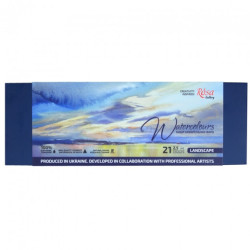 Rosa Gallery landscape zestaw akwareli w kostce 21szt metalowa kasetka