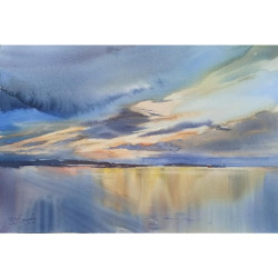 Rosa Gallery landscape set of watercolors in a cube of 21pcs metal cas