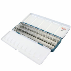 Rosa gallery metal case for 21 watercolor halves