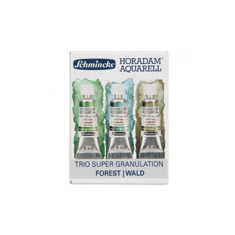 Schmincke horadam aquarell trio forest zestaw akwareli w tubie 3x5ml -