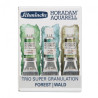 Schmincke horadam aquarell trio forest set of watercolors in a tube 3x