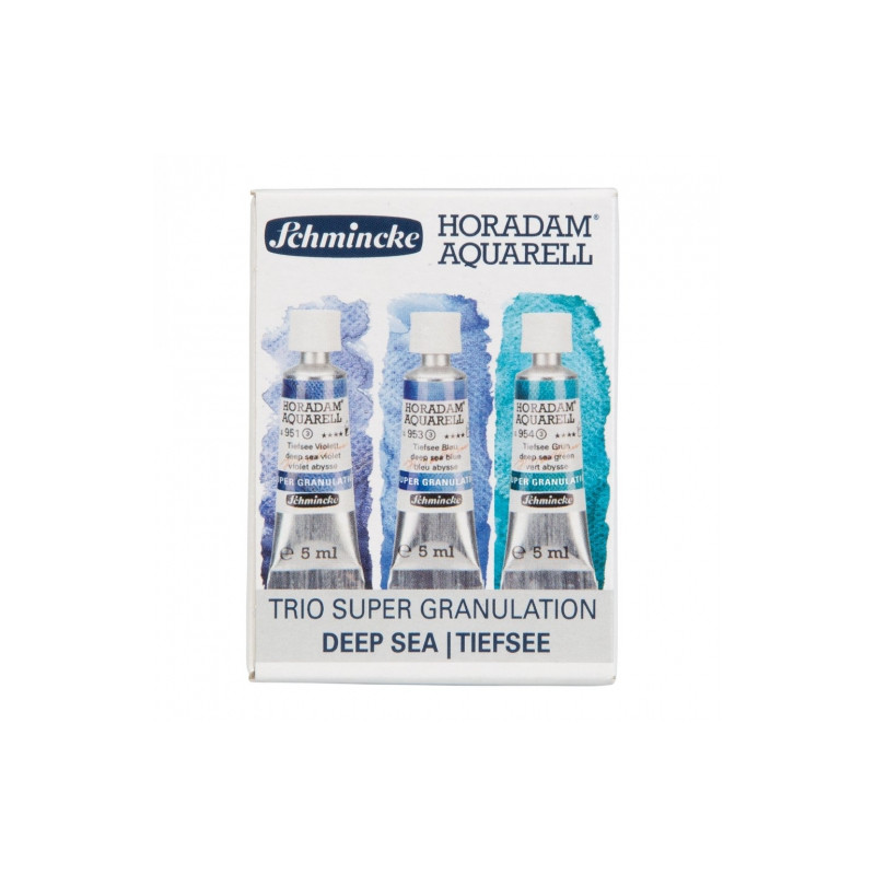 Schmincke horadam aquarell trio deep sea zestaw akwareli w tubie 3x5ml