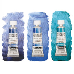 Schmincke horadam aquarell trio deep sea zestaw akwareli w tubie 3x5ml