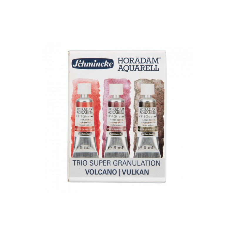 Schmincke horadam aquarell trio vulcano set of watercolors in a tube 3