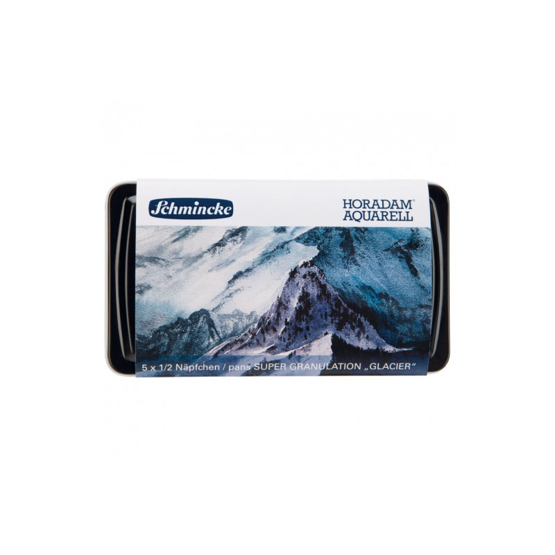 Schmincke horadam aquarell glacier set of 5 watercolors in half pans