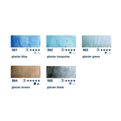 Schmincke horadam aquarell glacier zestaw 5 akwareli w półkostkach - s