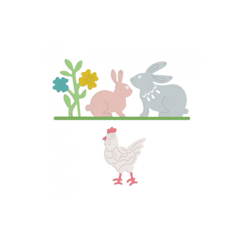 Dp Craft set of dies idyllic easter 2 pcs