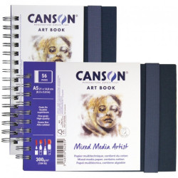 Canson artbook mixed media szkicownik na spirali A5 300g 28ark - sklep