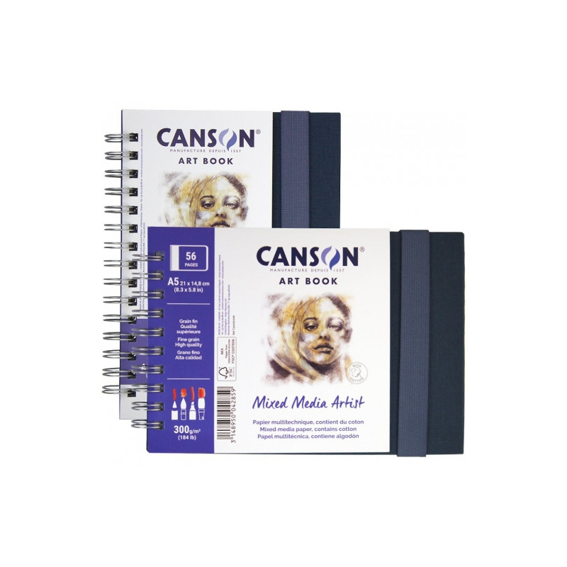Canson artbook mixed media spiral sketchbook A5 300g 28 sheets