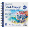 Clairefontaine aquapad carnet de voyage blok do akwareli na spirali -