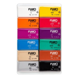 Fimo professional basic zestaw modelin 12x25g - sklep plastyczny - sza